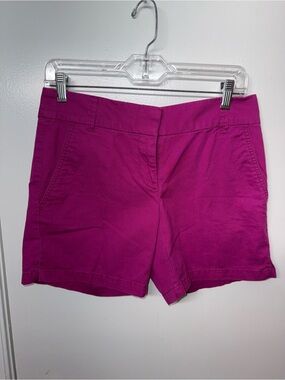 LOFT Bright Fuchsia Cotton Blend Shorts